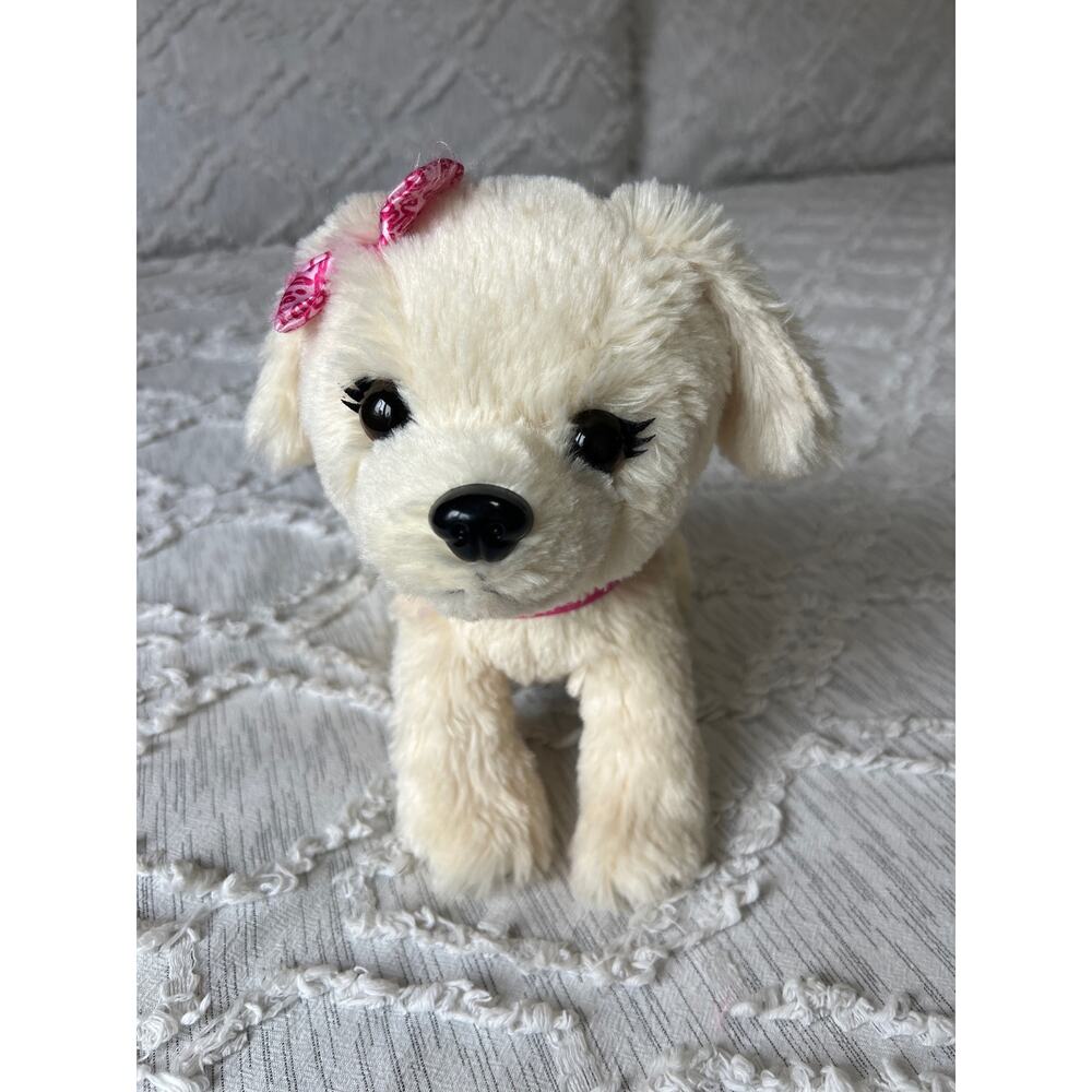 Barbie Kiss Care Pet Puppy Dog Plush Collar Lights Up Works